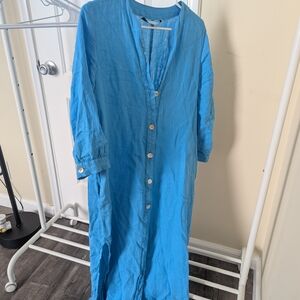 Ara Sky Blue Casual Dress
